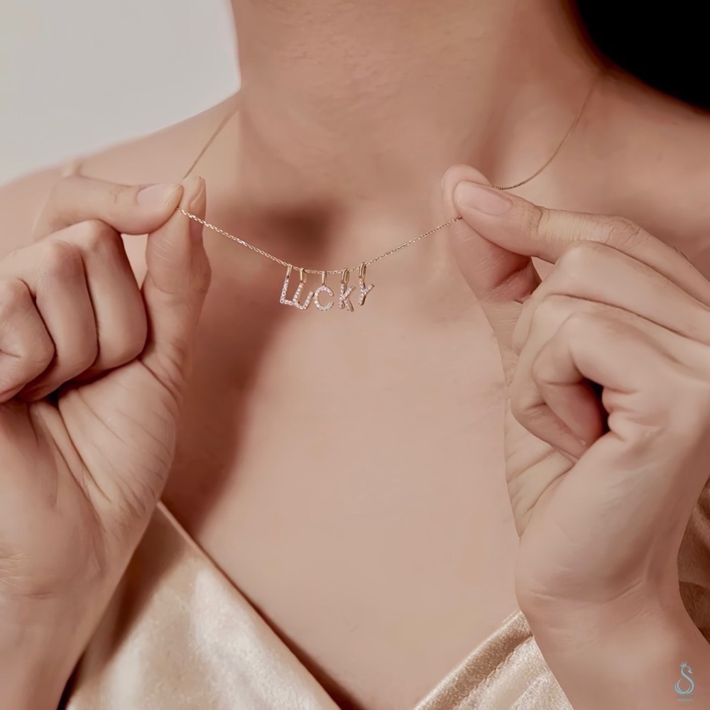 SUMMER 銀飾💫［925純銀］閃耀字母迷你鑲鑽英文字母吊飾 DIY字母項鍊 純銀吊墜 純銀項鏈 情人閨蜜 純銀飾-細節圖7