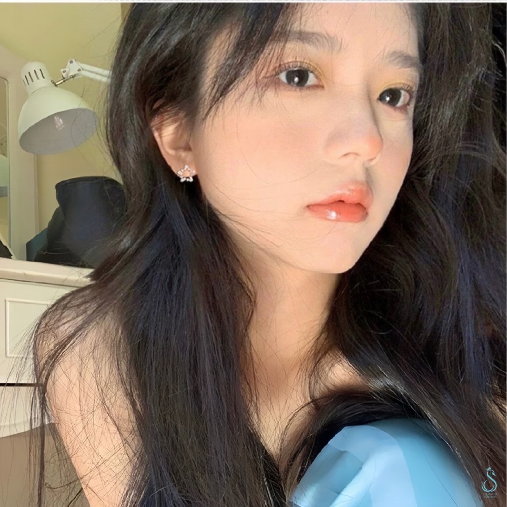 SUMMER 銀飾💫［925純銀］晶璨星芒 純銀耳環 星星耳環 純銀飾品-細節圖5