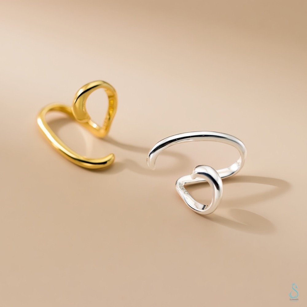 SUMMER 銀飾💫［925純銀］線條耳夾/無人耳洞可佩戴 純銀耳夾 純銀耳環 純銀飾品-細節圖3