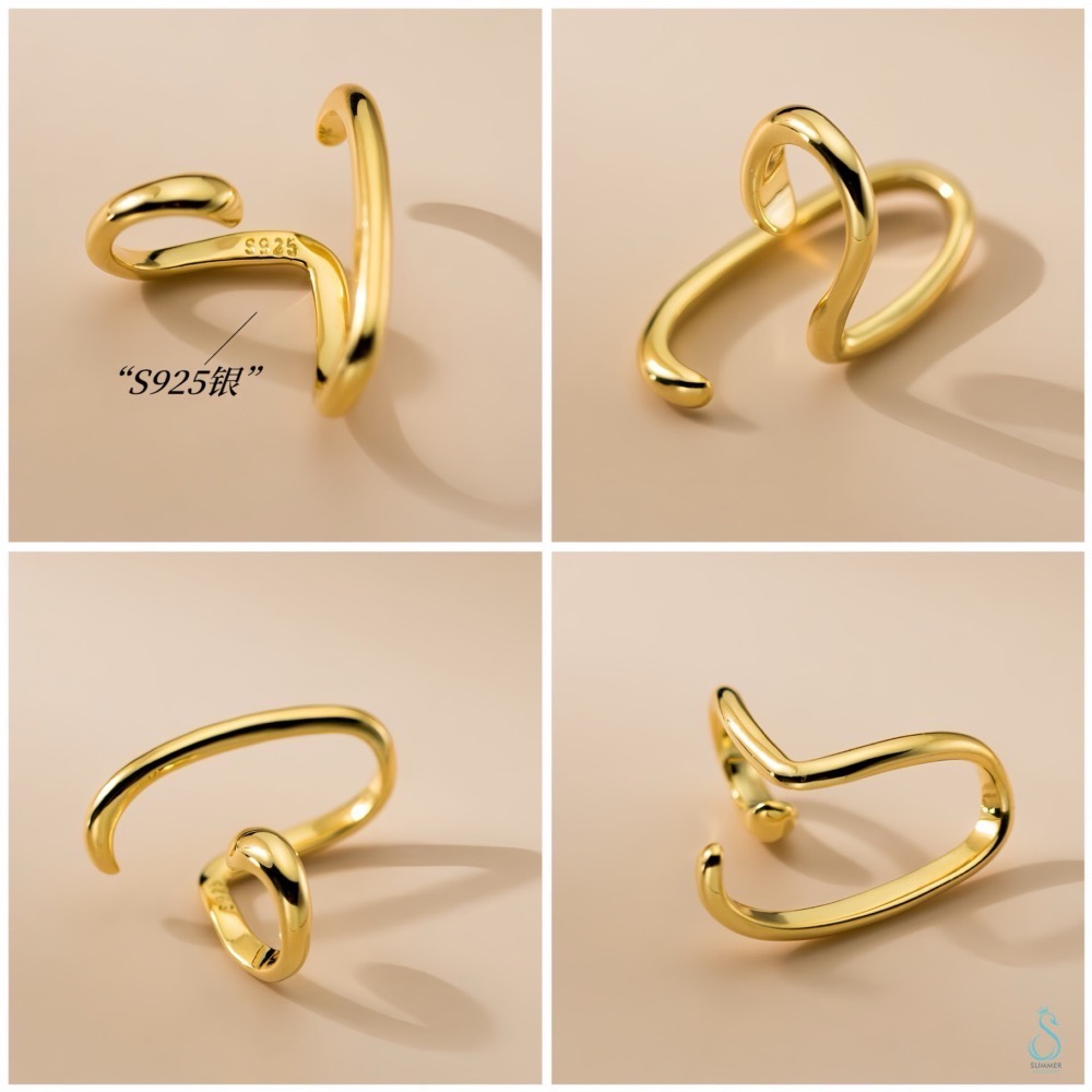 SUMMER 銀飾💫［925純銀］線條耳夾/無人耳洞可佩戴 純銀耳夾 純銀耳環 純銀飾品-細節圖6