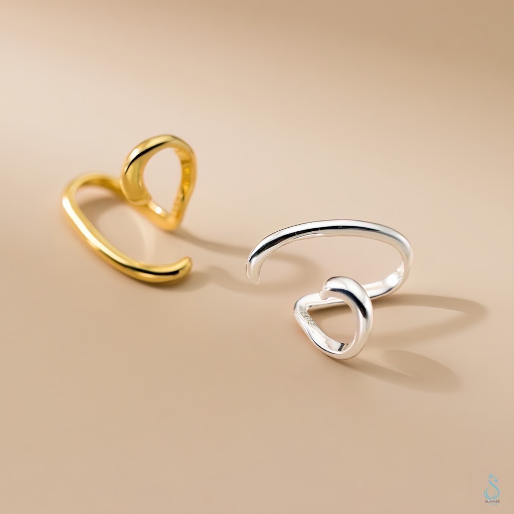 SUMMER 銀飾💫［925純銀］線條耳夾/無人耳洞可佩戴 純銀耳夾 純銀耳環 純銀飾品-細節圖3