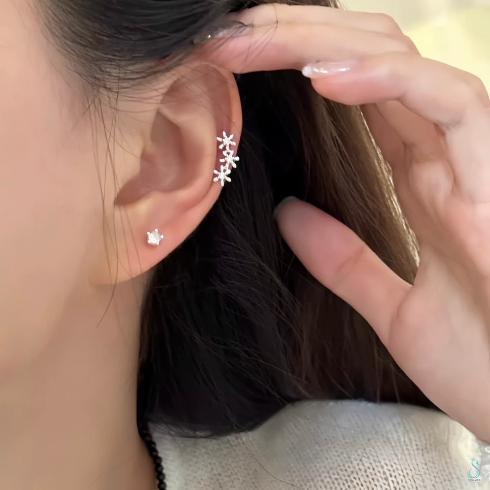 SUMMER 銀飾💫［925純銀］浪漫花語耳環 迷你花朵 純銀耳環 純銀飾品-細節圖5