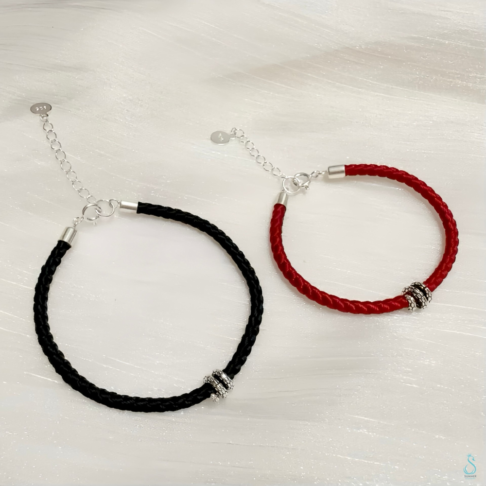 SUMMER 銀飾💫［925純銀］新年蛇年 轉運 開運 辟邪保平安 卷卷蛇本命手繩 純銀手鏈 純銀飾品-細節圖7