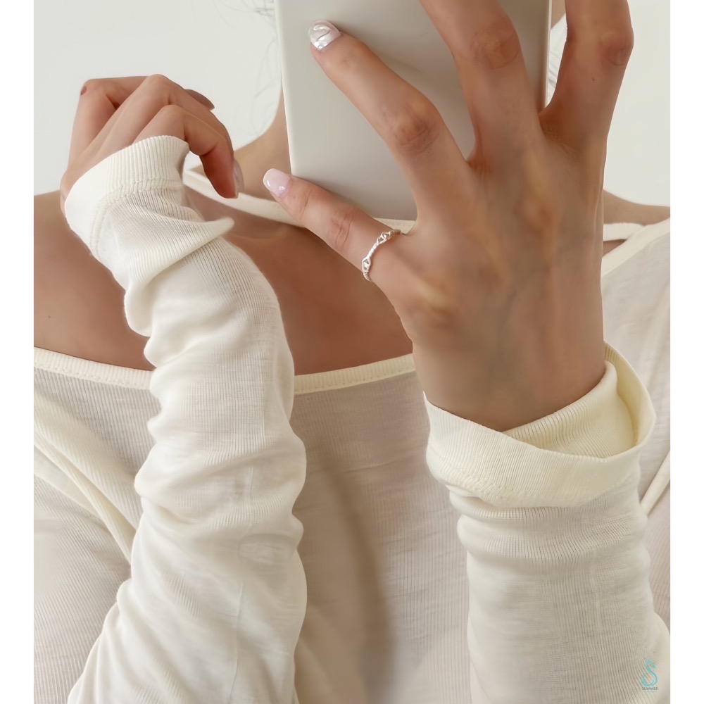 SUMMER 銀飾💫［925純銀］永恆之結 防小人尾戒 純銀戒指 純銀尾戒 純銀飾品-細節圖7