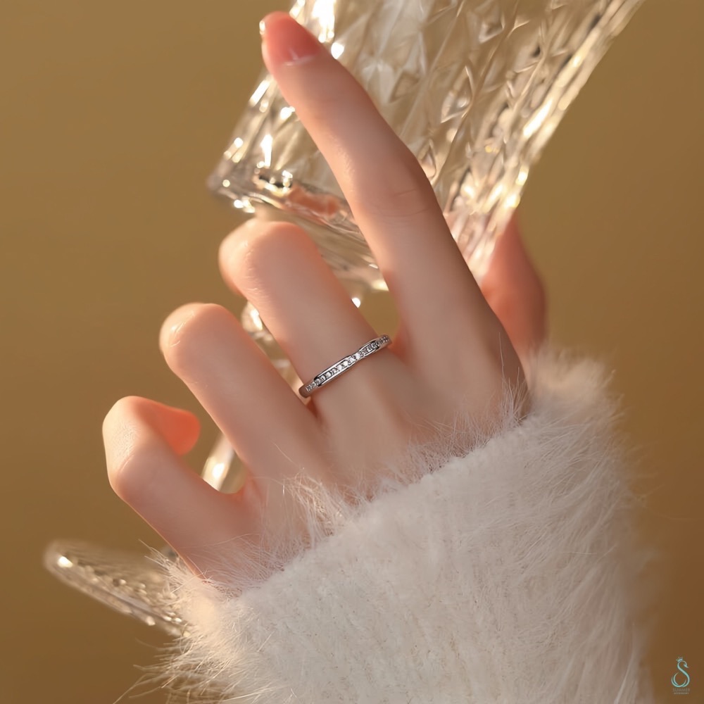 SUMMER 銀飾💫［S999足銀］純粹之戀 情侶對戒 情人節對戒 純銀戒指 純銀飾品-細節圖7