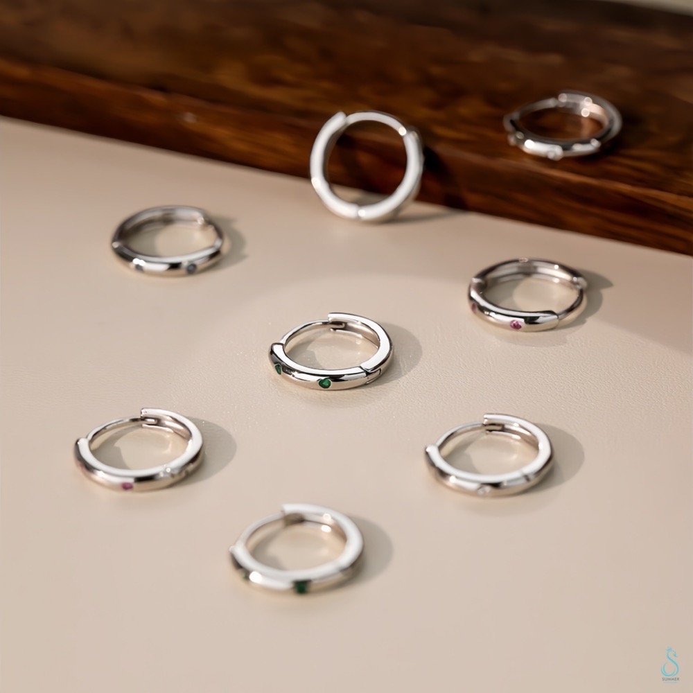 SUMMER 銀飾💫［999足銀］<幸運光譜>色彩能量耳環 健康/心靈 /財富/助運/愛情 易扣式耳扣耳環 純銀耳環-細節圖7