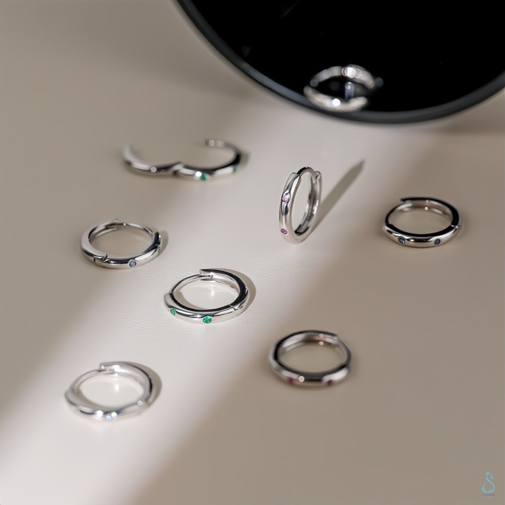 SUMMER 銀飾💫［999足銀］<幸運光譜>色彩能量耳環 健康/心靈 /財富/助運/愛情 易扣式耳扣耳環 純銀耳環-細節圖2