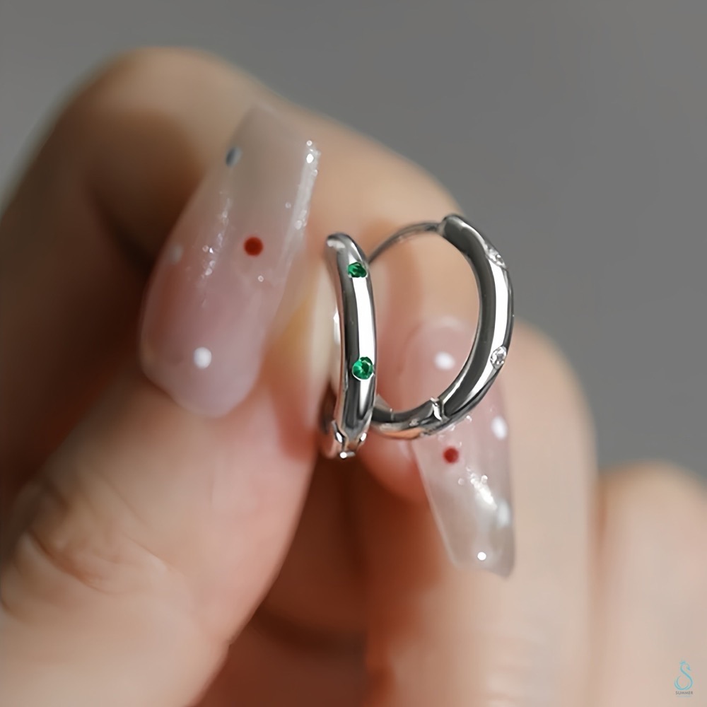 SUMMER 銀飾💫［999足銀］<幸運光譜>色彩能量耳環 健康/心靈 /財富/助運/愛情 易扣式耳扣耳環 純銀耳環-細節圖5