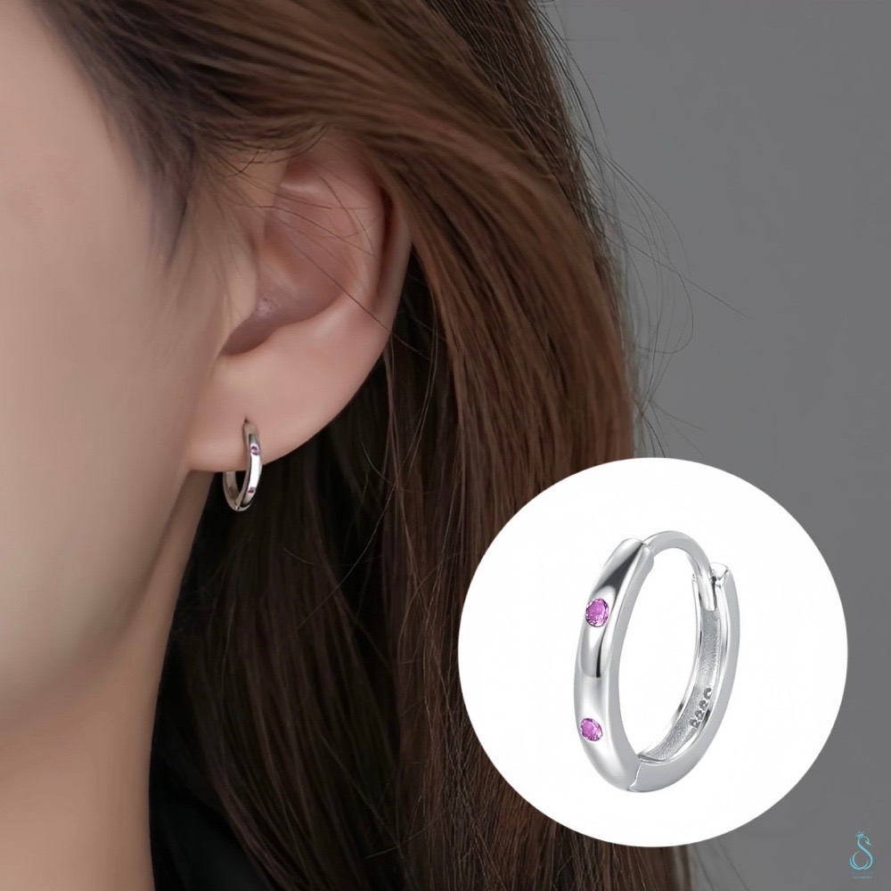 SUMMER 銀飾💫［999足銀］<幸運光譜>色彩能量耳環 健康/心靈 /財富/助運/愛情 易扣式耳扣耳環 純銀耳環-規格圖7