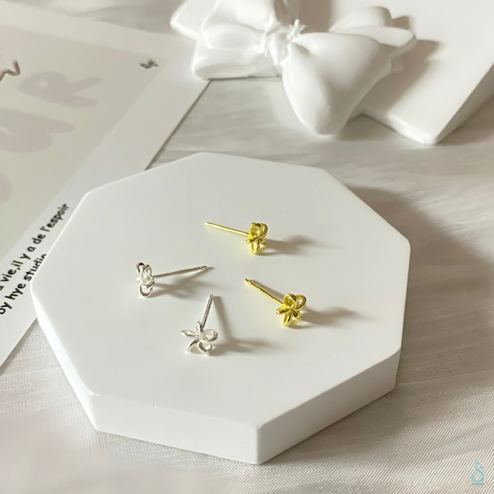 SUMMER 銀飾💫［925純銀］<秘境花語>立體花朵造型純銀耳環 純銀飾品-細節圖9