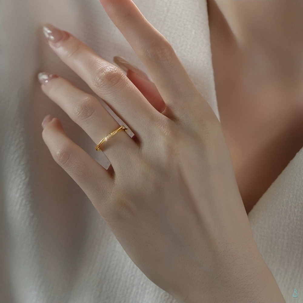 SUMMER 銀飾💫［925純銀］<心動軌跡>微鑲鑽戒 純銀戒指 純銀飾品-細節圖7