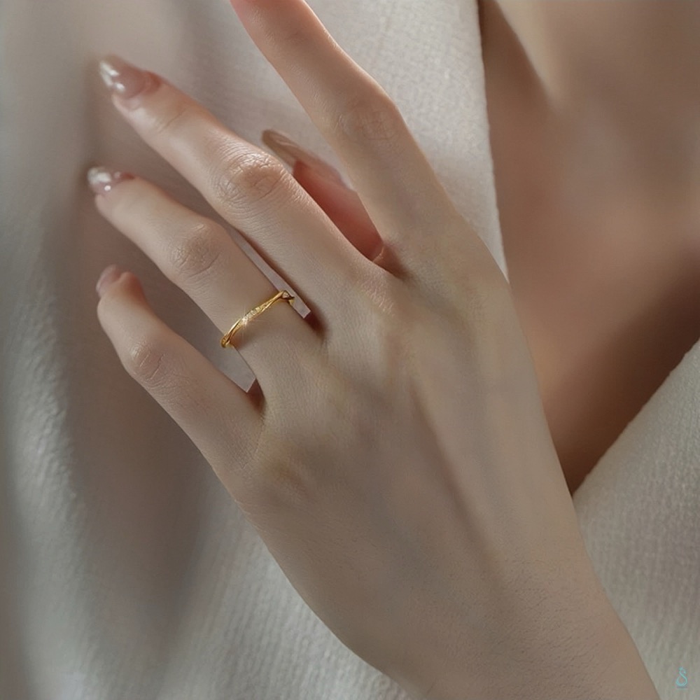 SUMMER 銀飾💫［925純銀］<心動軌跡>微鑲鑽戒 純銀戒指 純銀飾品-細節圖7