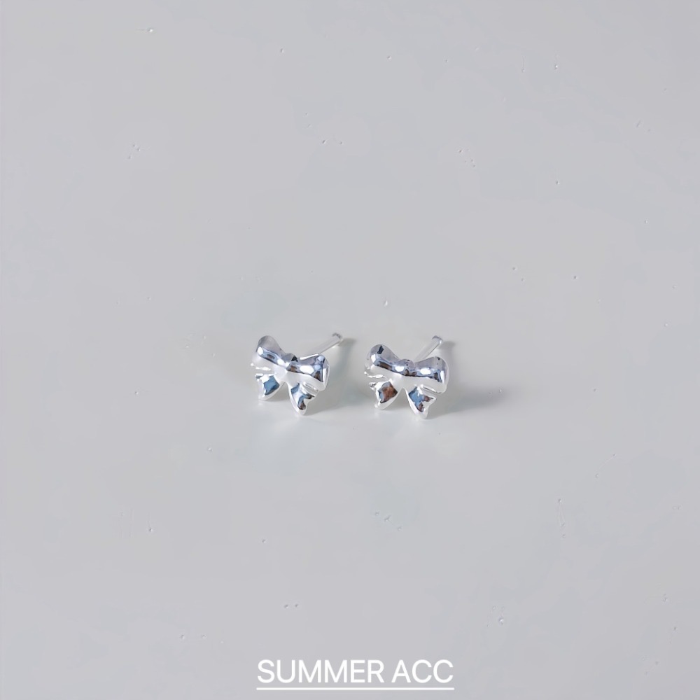 SUMMER 銀飾💫［999足銀］多款迷你養耳耳環 洗澡睡覺不用摘 蝴蝶結 愛心 星星 雛菊花 純銀耳環 純銀飾品-規格圖9