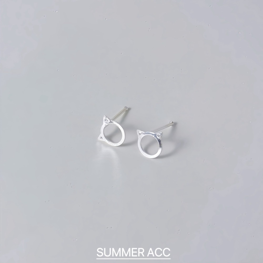 SUMMER 銀飾💫［999足銀］多款迷你養耳耳環 洗澡睡覺不用摘 蝴蝶結 愛心 星星 雛菊花 純銀耳環 純銀飾品-規格圖9