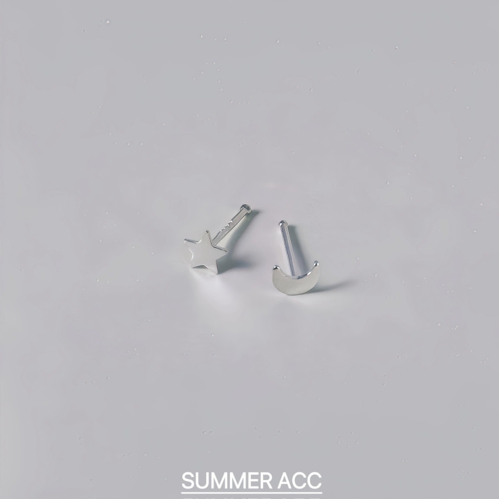 SUMMER 銀飾💫［999足銀］多款迷你養耳耳環 洗澡睡覺不用摘 蝴蝶結 愛心 星星 雛菊花 純銀耳環 純銀飾品-規格圖9