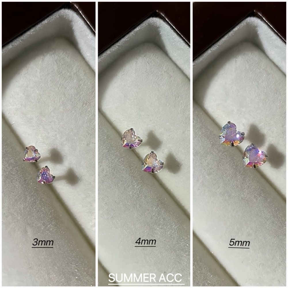 SUMMER 銀飾💫［999足銀］煥采愛心轉珠耳環 可佩戴洗澡睡覺 養耳防過敏 愛心 鎖珠式耳環 純銀耳環-細節圖3