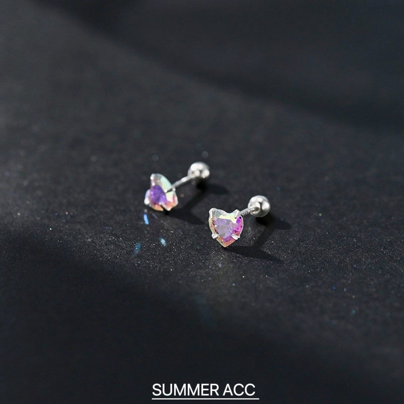 SUMMER 銀飾💫［999足銀］煥采愛心轉珠耳環 可佩戴洗澡睡覺 養耳防過敏 愛心 鎖珠式耳環 純銀耳環-細節圖9