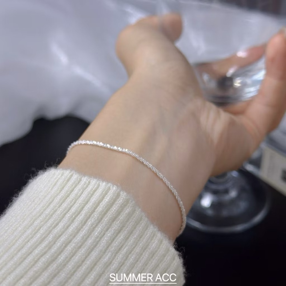 SUMMER 銀飾💫［S925純銀］代購/正生滿天星純銀手鍊 滿天星手鏈 純銀手鍊 純銀飾品-細節圖5