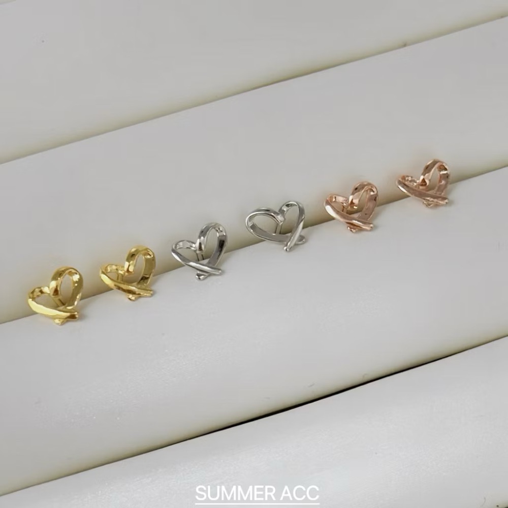SUMMER 銀飾💫［S925純銀］心語💕 鏤空愛心純銀耳針 純銀耳環 純銀飾品-細節圖6