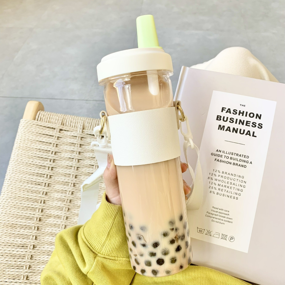 韓系 網紅 珍珠奶茶杯 杯套 環保杯 吸管杯 手搖 飲料杯 隨身杯 隨行杯 珍奶杯 大象杯-細節圖11