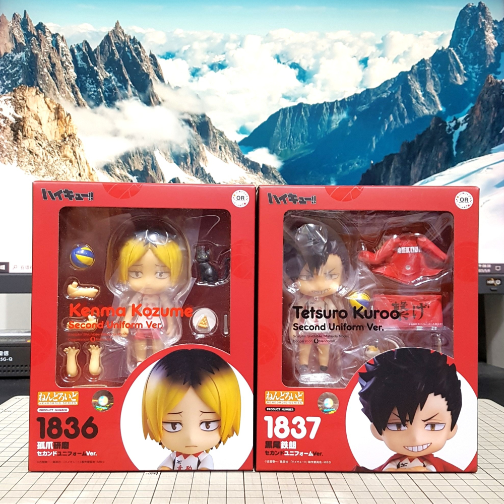 [長夜餘火]免運 現貨24小時出貨 日版 GSC 黏土人 黑尾鐵朗 第二隊服、孤爪研磨 第二隊服 排球少年!! 吊飾特典-細節圖2