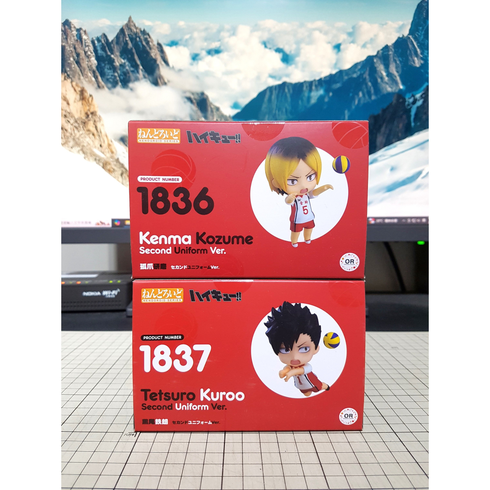 [長夜餘火]免運 現貨24小時出貨 日版 GSC 黏土人 黑尾鐵朗 第二隊服、孤爪研磨 第二隊服 排球少年!! 吊飾特典-細節圖6