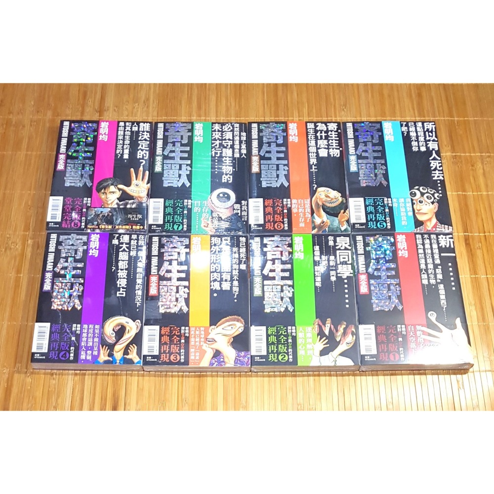 [長夜餘火]免運 現貨24小時出貨 寄生獸 完全版 1~8END 首刷附錄版 岩明均 東立 書腰 店頭海報 全新-細節圖2