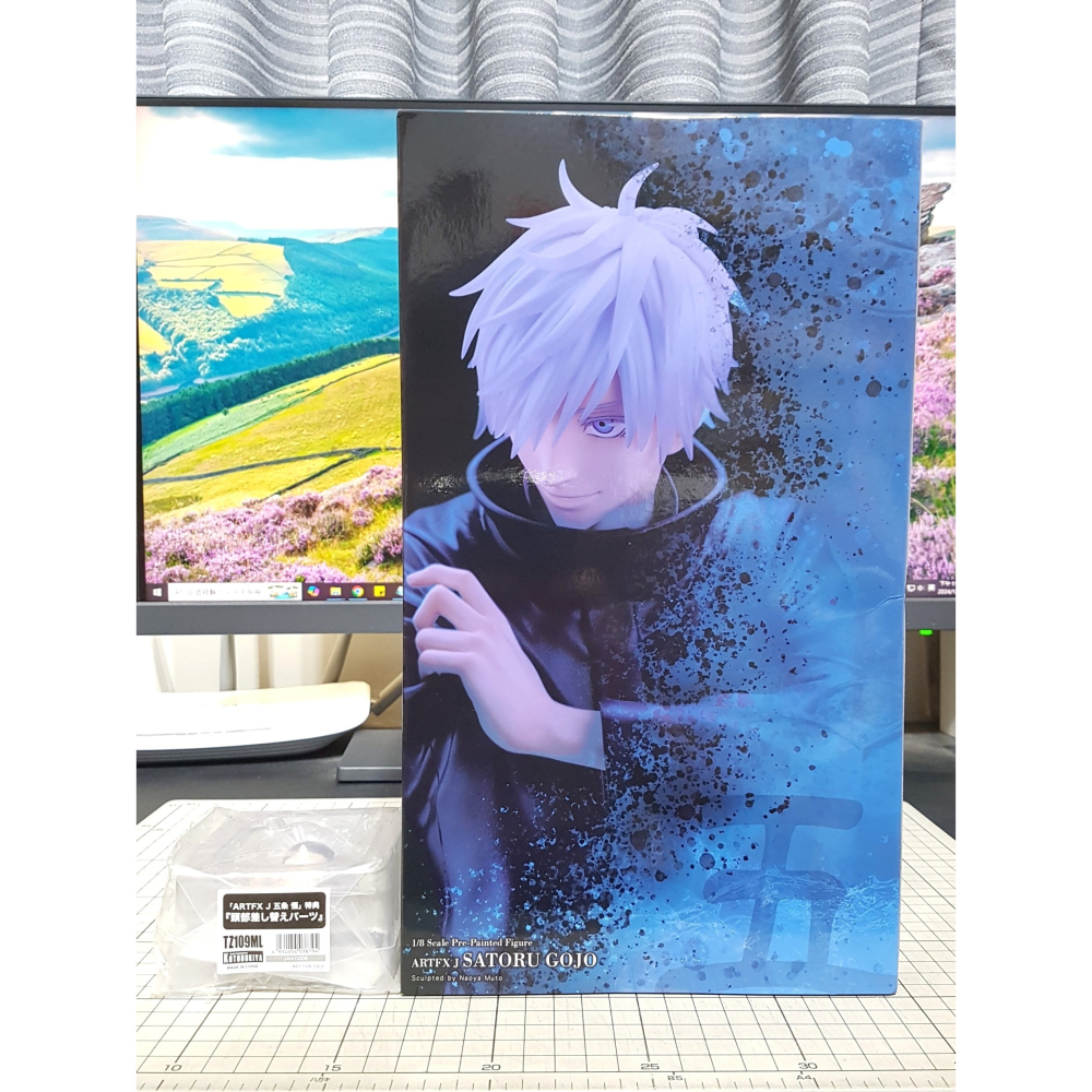 [長夜]免運 現貨24小時出貨 壽屋 ARTFX J 五條悟 五条悟 特典版 1/8 戴眼罩替換頭雕 咒術迴戰 呪術廻戰-細節圖2