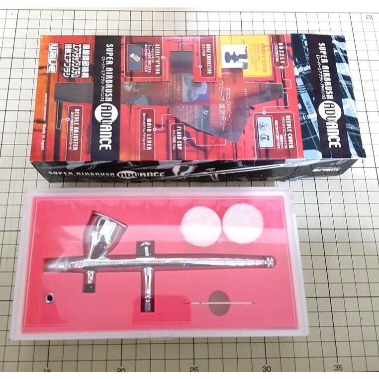 [長夜餘火]免運 現貨24小時出貨 日製 WAVE HT-111 0.3mm 雙動式噴筆 送2米風管+噴筆清洗壺 全新-細節圖5