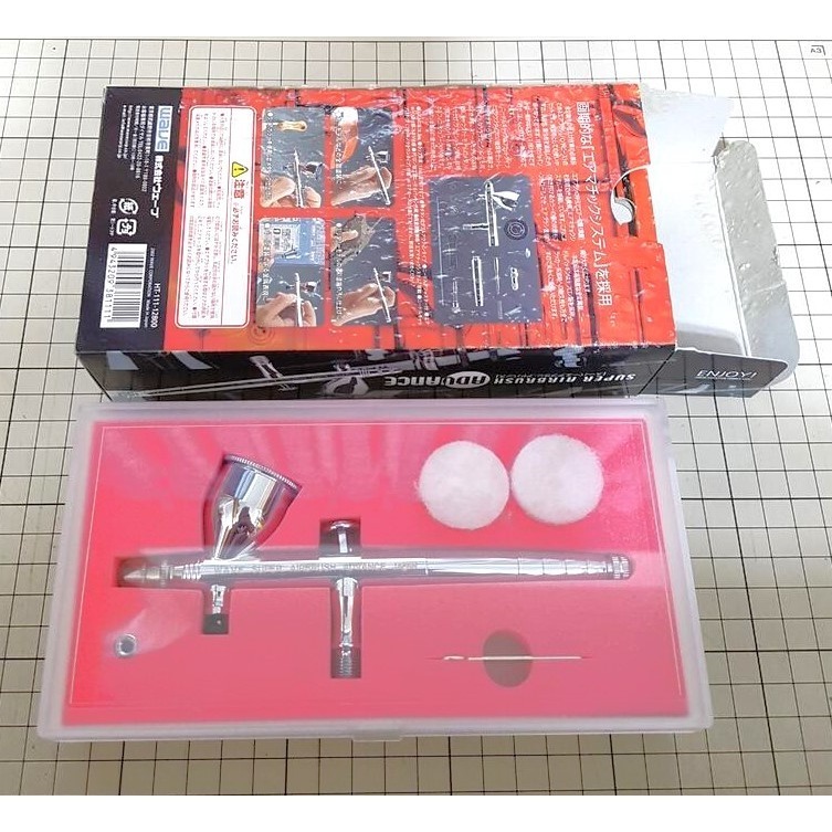 [長夜餘火]免運 現貨24小時出貨 日製 WAVE HT-111 0.3mm 雙動式噴筆 送2米風管+噴筆清洗壺 全新-細節圖6
