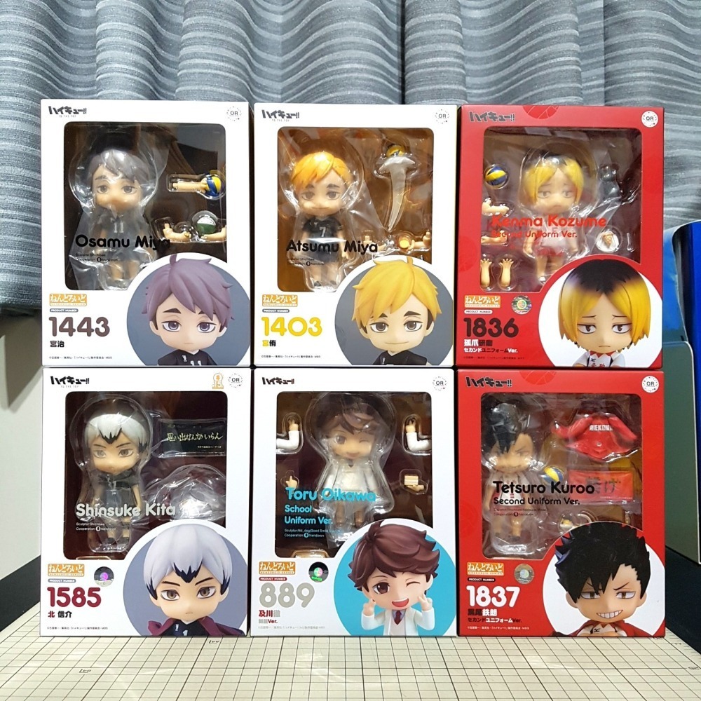 [長夜餘火]免運 現貨 日版 GSC 黏土人 孤爪研磨 第二隊服、黑尾鐵朗 第二隊服、北信介、宮治、宮侑 排球少年!!