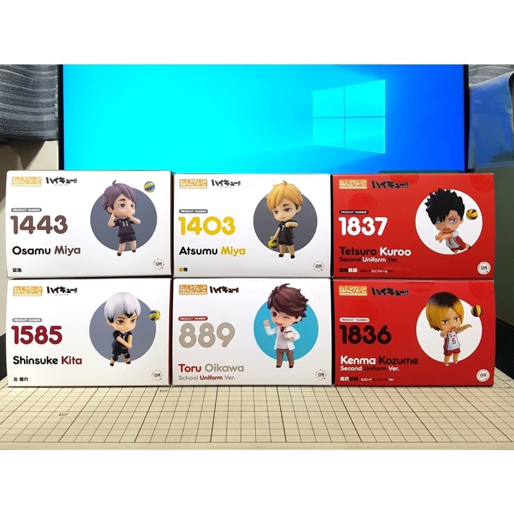 [長夜餘火]免運 現貨 日版 GSC 黏土人 孤爪研磨 第二隊服、黑尾鐵朗 第二隊服、北信介、宮治、宮侑 排球少年!!-細節圖4