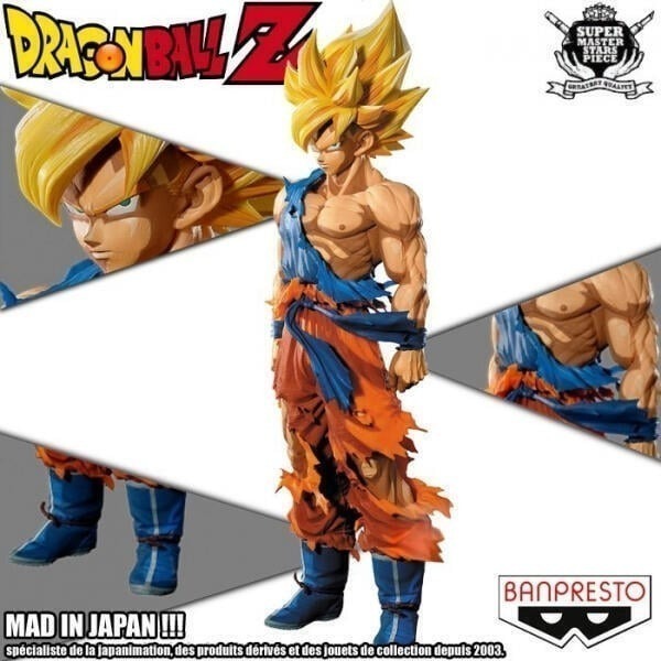 [長夜餘火]免運 現貨 BANPRESTO SMSP 孫悟空 2D 漫畫色 超級賽亞人 代理版 聯合報 鳥山明特輯-細節圖7