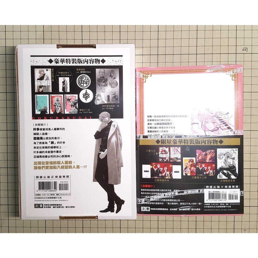 [夜]免運 現貨24小時出貨 極樂街 1、2、3、4、5 限量豪華特裝版(再版) 首刷普通版 豪華特裝版 佐乃夕斗 尖端-細節圖6
