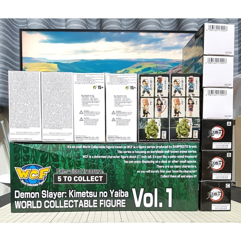 [長夜餘火]免運 現貨 WCF 鬼滅之刃 vol.1 最終選別 最終選拔 鱗瀧左近次、錆兔、真菰、炭治郎、手鬼 全新-細節圖2