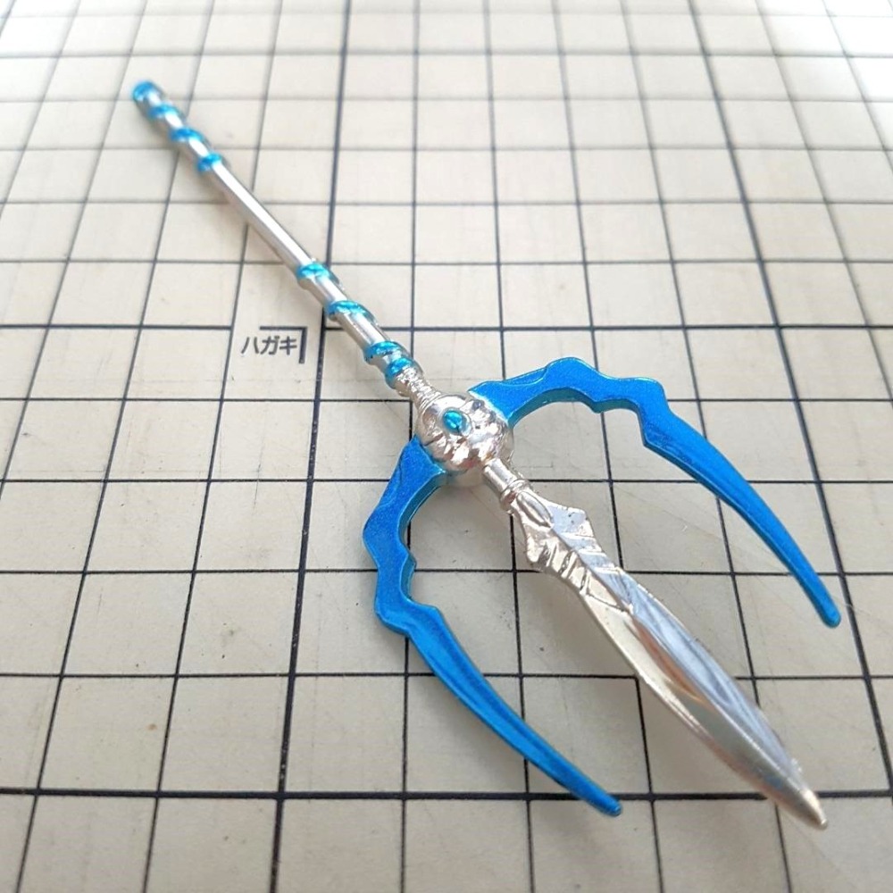 [長夜餘火]免運 現貨24小時出貨 神鵰俠侶 桃花島火叉 港漫特別版武器 黃玉郎 玉皇朝 約11.4cm 金庸-細節圖7