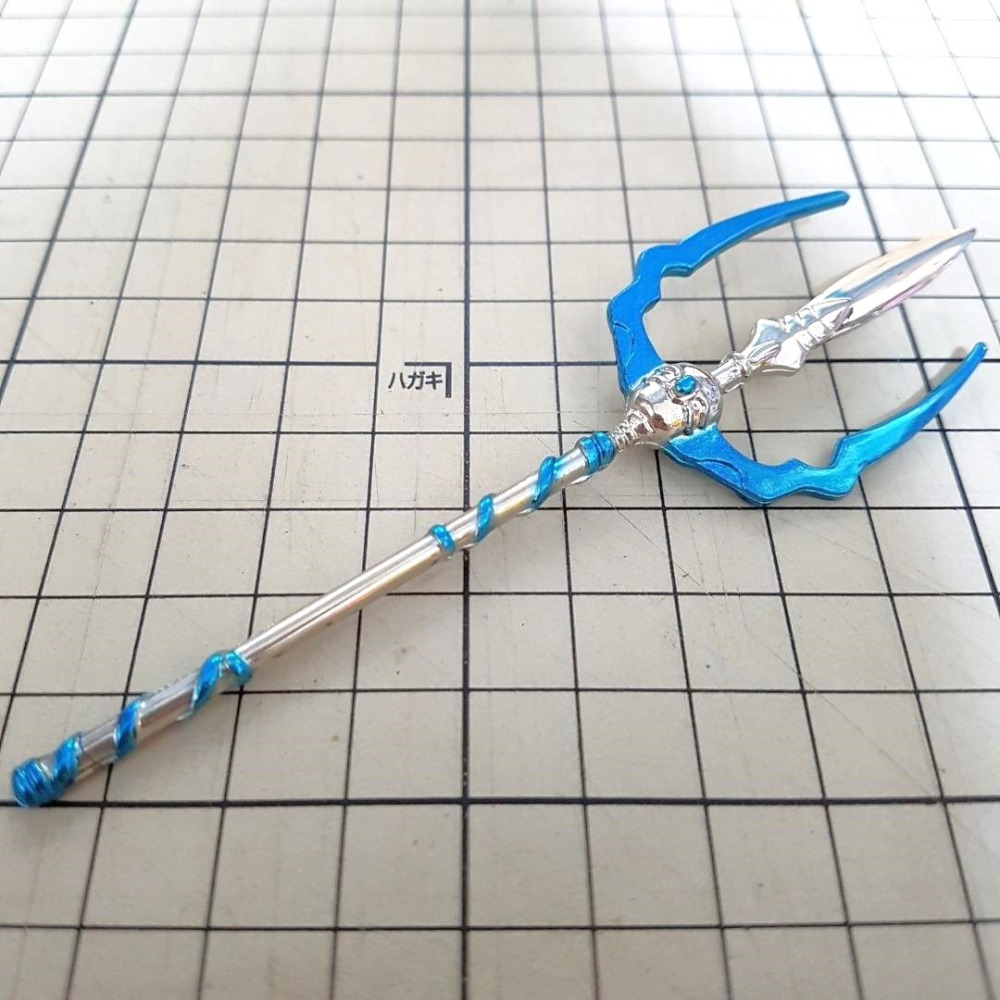 [長夜餘火]免運 現貨24小時出貨 神鵰俠侶 桃花島火叉 港漫特別版武器 黃玉郎 玉皇朝 約11.4cm 金庸-細節圖8