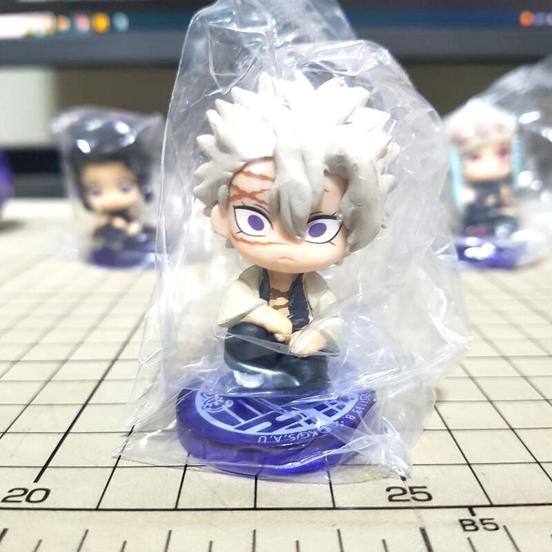 [長夜餘火]免運 現貨 BANDAI 鬼滅之刃 坐姿 P4 第四彈 柱合會議 蟲柱 岩柱 蛇柱 風柱 霞柱 全套五款-細節圖4