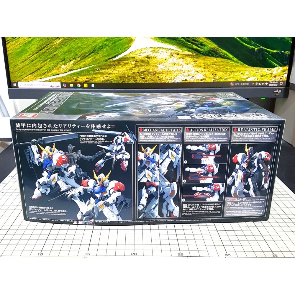 [長夜餘火]免運 現貨24小時出貨 BANDAI 1/100 獵魔鋼彈 機動戰士鋼彈 鐵血孤兒 萬代 全新未組-細節圖3