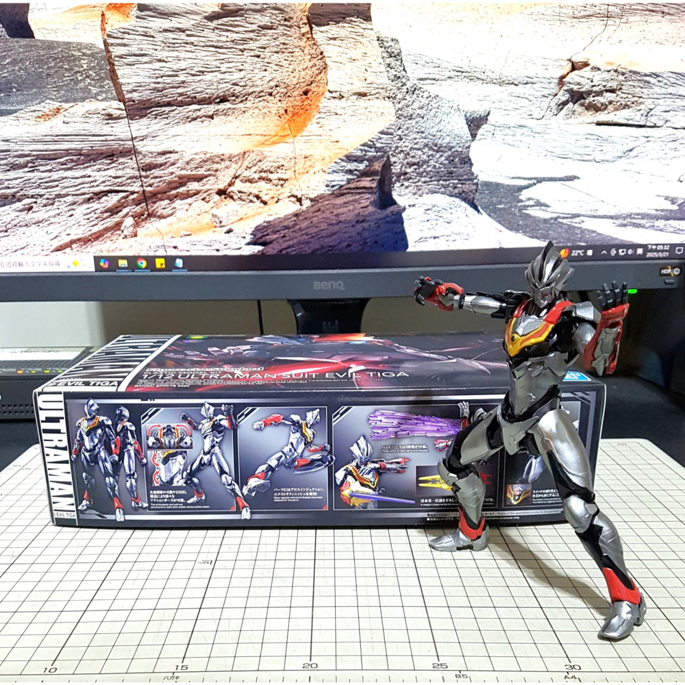 [長夜餘火]免運 現貨 Figure-rise Standard EVIL TIGA 邪惡迪卡 超人力霸王 已組裝-細節圖2