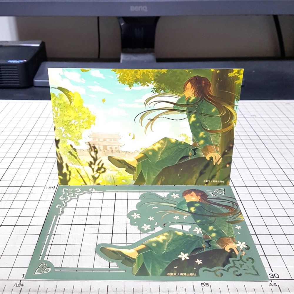 [長夜餘火]免運 現貨24小時出貨 長鴻 百載拾景 雷雕珍藏畫卡 大南門 藍叉 臺南建城400年特別活動-細節圖4