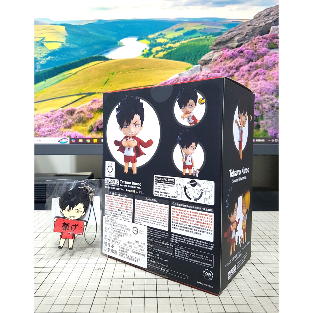 [長夜餘火]免運 現貨24小時出貨 日版 GSC 黏土人 黑尾鐵朗 第二隊服 排球少年!! 吊飾特典 全新-細節圖2