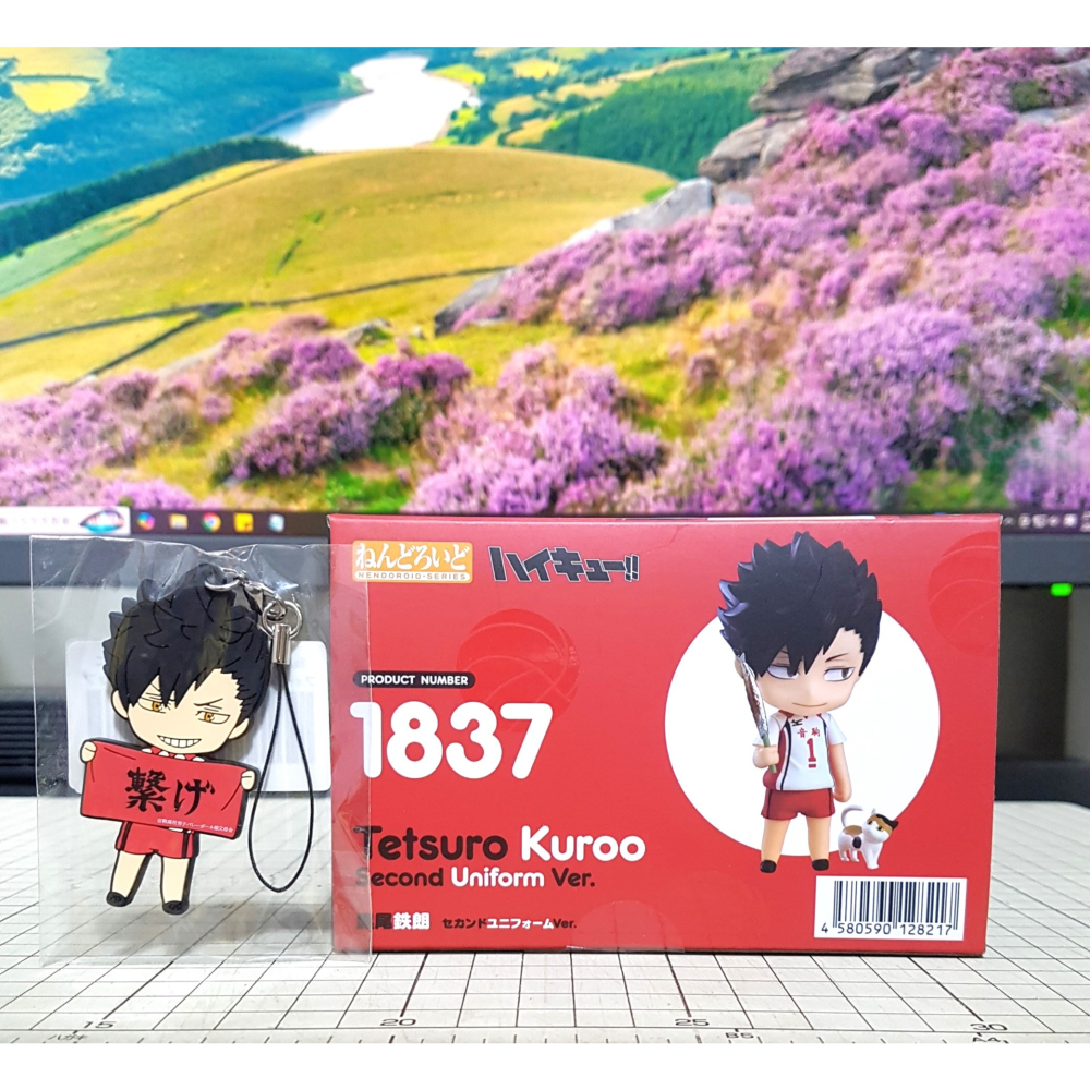 [長夜餘火]免運 現貨24小時出貨 日版 GSC 黏土人 黑尾鐵朗 第二隊服 排球少年!! 吊飾特典 全新-細節圖4