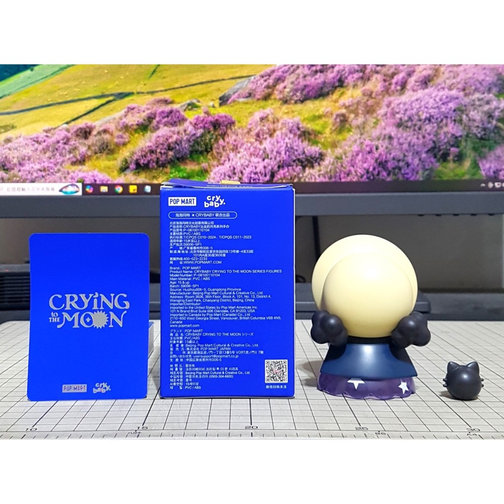 [長夜餘火]免運 現貨24小時出貨 POP MART CRYBABY 泡泡瑪特 滿月圓圓 出走的月亮系列 已拆封-細節圖2