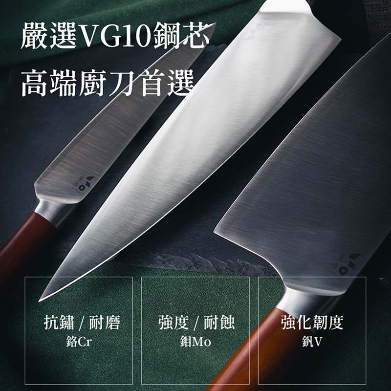 [長夜餘火]免運 現貨24小時出貨 二手 YETECH 葉添 匠人戶外露營雙刀組 露營刀具 露營砧板 主廚刀 水果刀-細節圖6
