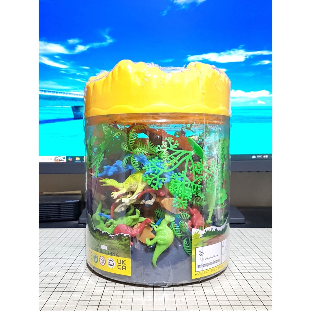[長夜餘火]免運 現貨 DINOSAUR WORLD 64PIECES 64P恐龍桶 2520-230/24P 全新-細節圖4
