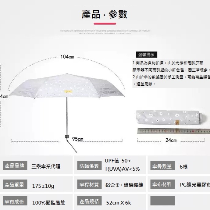 【三樂雨傘】 超輕量雨傘 抗UV 抗紫外線 抗風防曬 晴雨兩用 蛋捲傘 鋼筆傘 鉛筆傘 新款式雨傘 遮陽傘-細節圖4