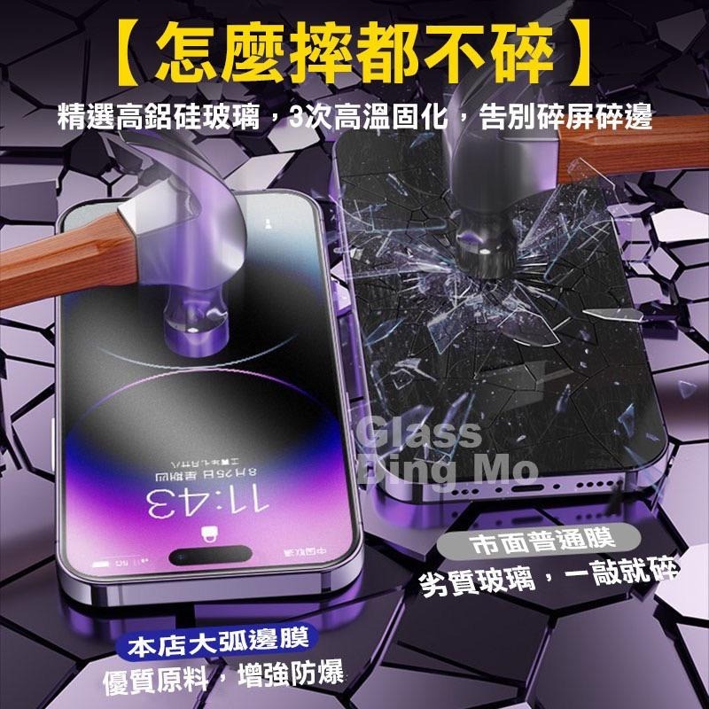 抗藍光磨砂保護貼 抗指紋 適用iPhone15 14 Pro Max 抗藍光保護貼 13Pro i11 保護貼 玻璃貼-細節圖3