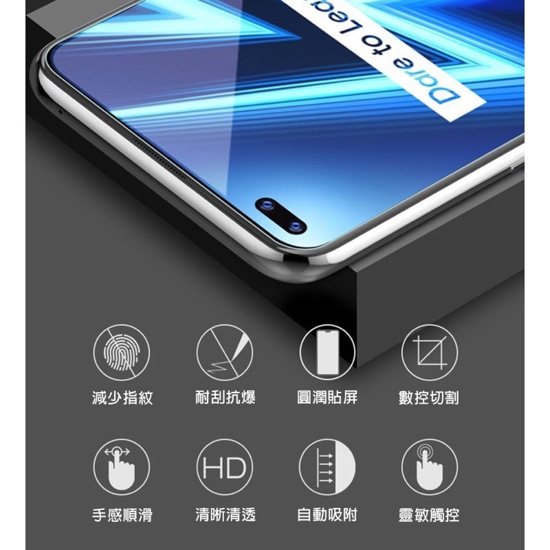 Realme 全透明滿版 保護貼 鋼化膜 X50 pro X3 XT Realme3 C3 6i 手機 X7Pro X7-細節圖6
