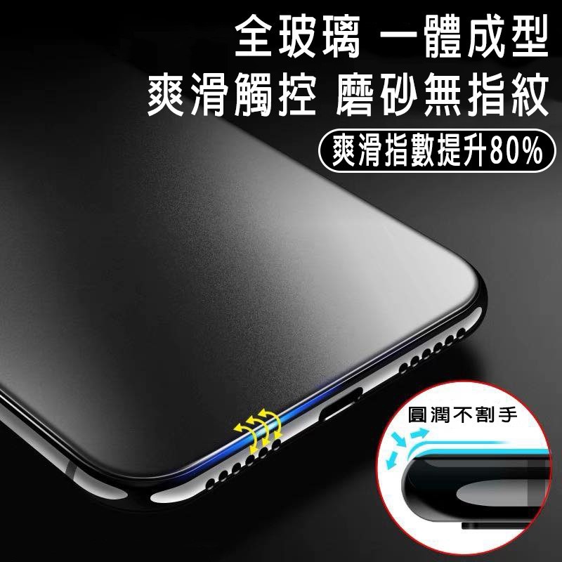 蘋果 6D霧面磨砂 適用iPhone15 14 Pro Max 玻璃貼 i13 保護貼 i8 Plus i11 12-細節圖2